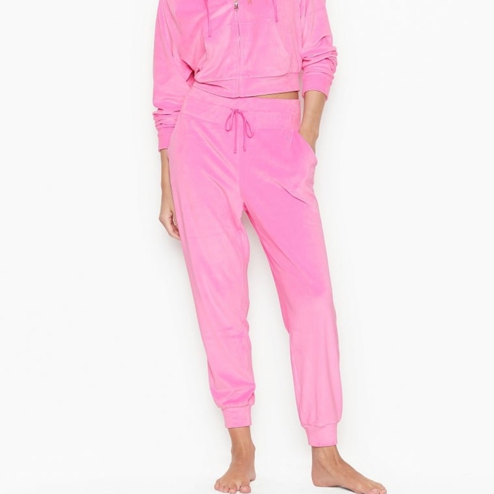VICTORIA'S SECRET Velour Jogger Sz L